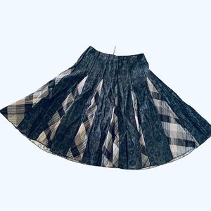 ALBERTO MAKALI - Combo Flare Pleated Skirt